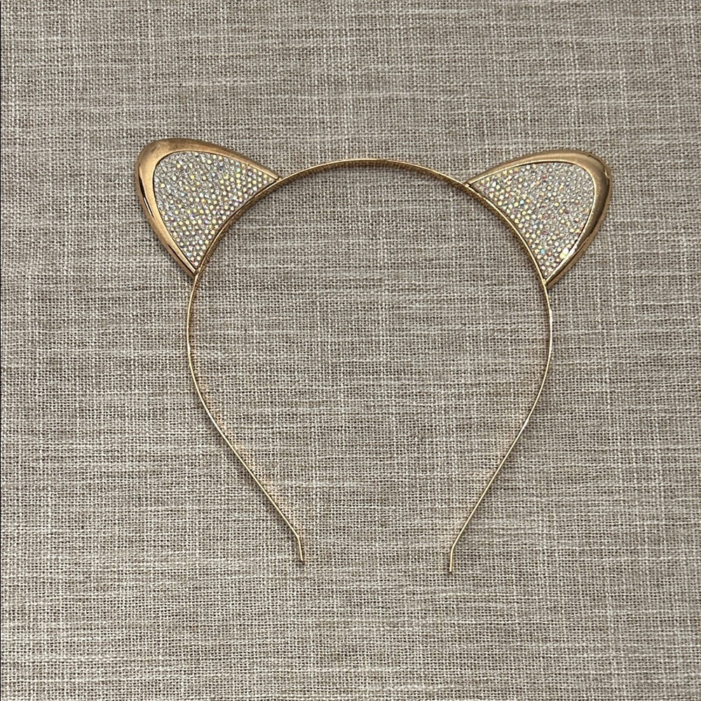 Gold Cat Ear Headband
